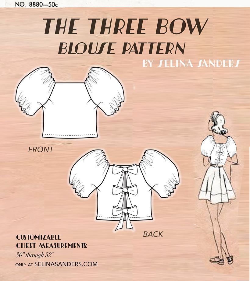 You can make this blouse as well, using my pattern that you can get on my website!