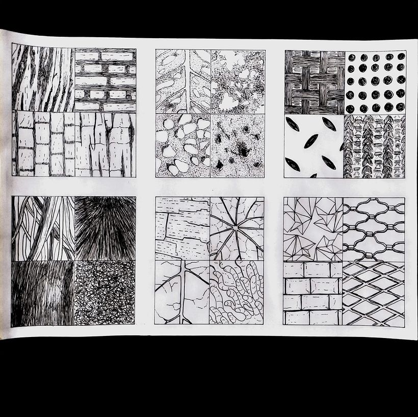 Dibujo y representación: Catálogo de texturas 1
