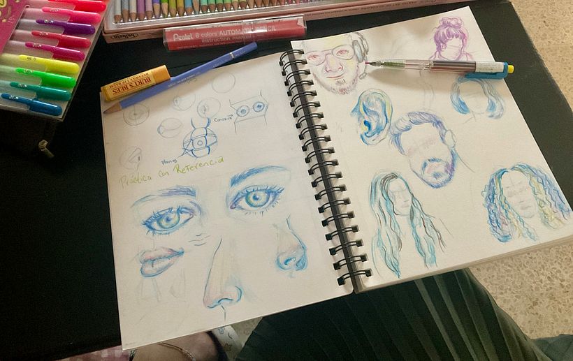 Práctica de elementos del rostro