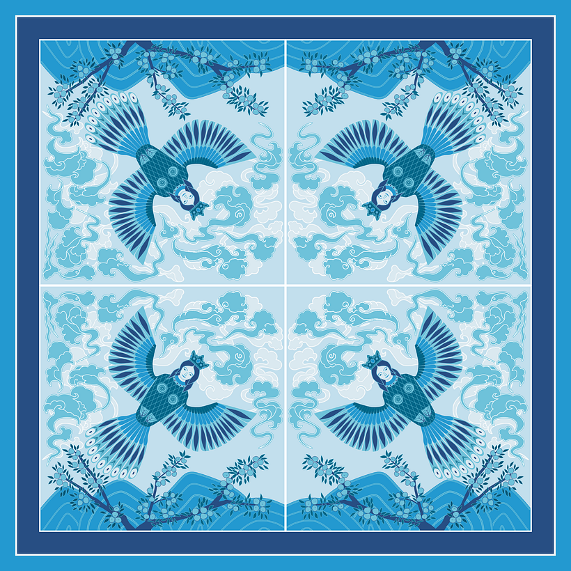 Seems like this is the best way of using this element, so for shawls, pillowcases, napkins, carpets.