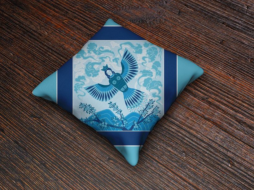 My project for course: Geometric Pattern Design. Chinese-Russian folklore mix-up 7