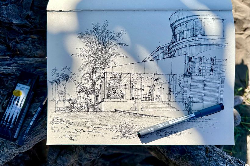 My project for course: Expressive Architectural Sketching with Colored Markers 3
