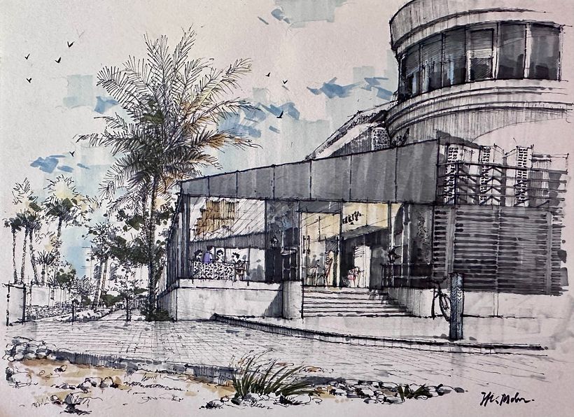 My project for course: Expressive Architectural Sketching with Colored Markers 1