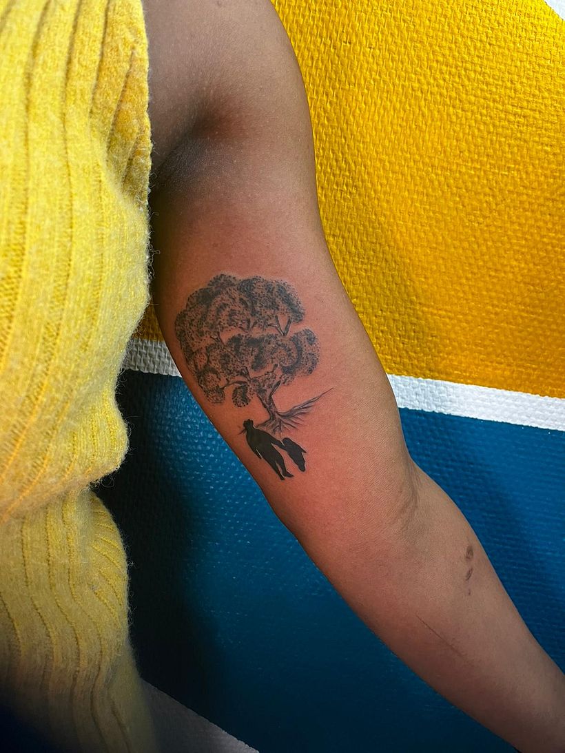 Mon projet du cours : Tatouage botanique en pointillisme 2