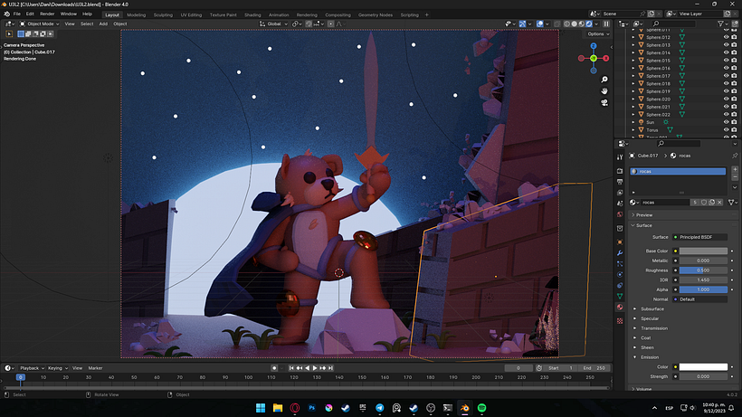 Mi proyecto del curso: Creación de personajes en 3D con Blender 1