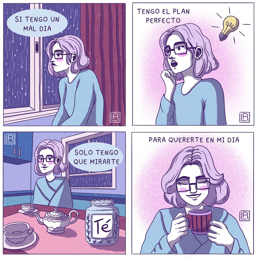 Mi proyecto del curso: Ilustración de viñetas para redes sociales 1