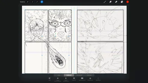 Rearranges and modifies the original sketch