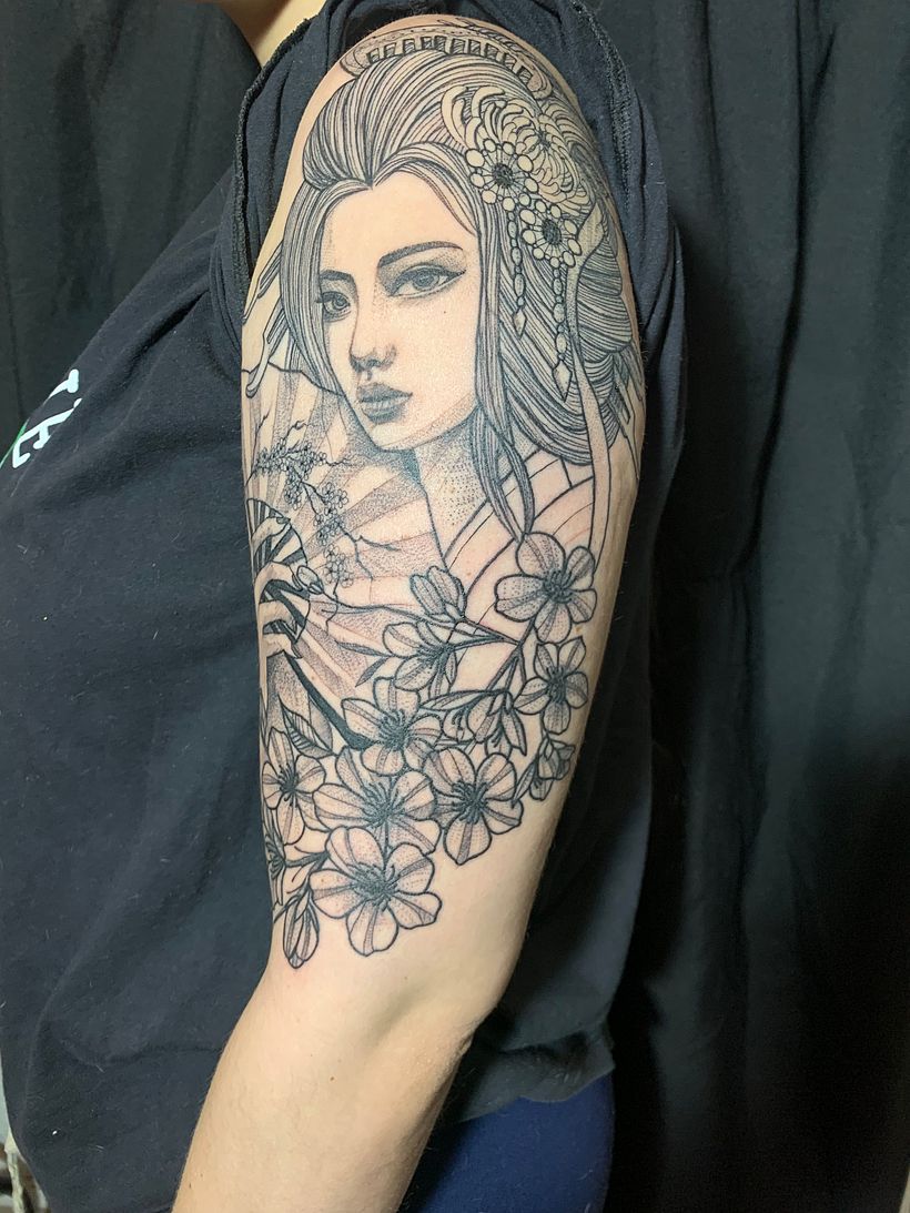 Meu projeto do curso: Técnicas de tatuagem blackwork com fine line 1