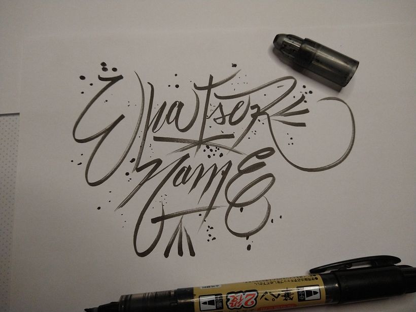 My project for course: Italic Script with a Brush Pen 2