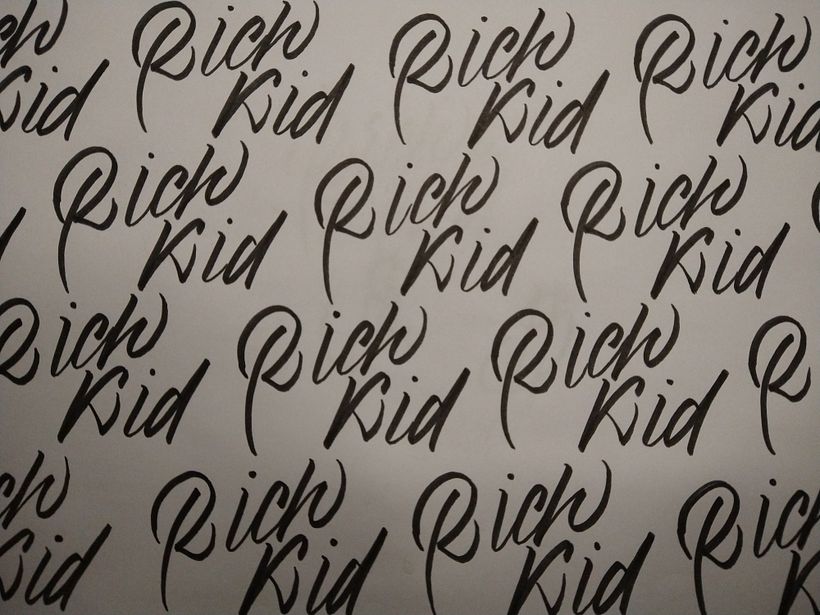 My project for course: Italic Script with a Brush Pen 4