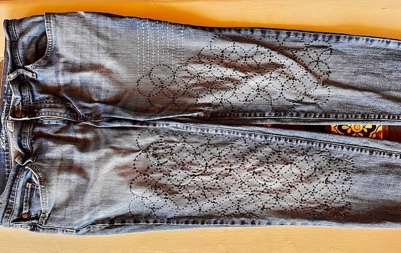 My project for course: Introduction to Japanese Sashiko Stitching 1