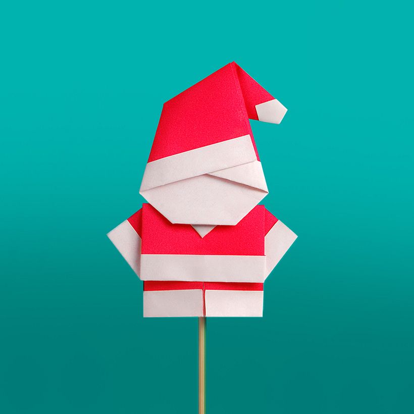 How to Make a Santa Claus and Christmas Trees in Origami 3