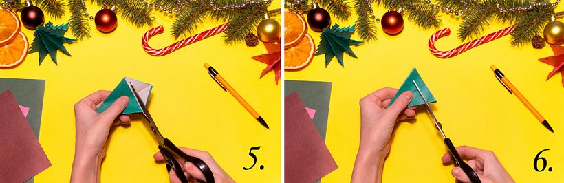 How to Make a Santa Claus and Christmas Trees in Origami 23