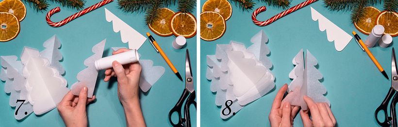 How to Make a Santa Claus and Christmas Trees in Origami 35