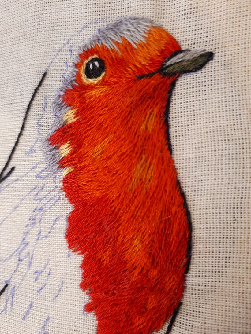 Mi Proyecto del curso: Pintar con hilo: técnicas de ilustración textil 7