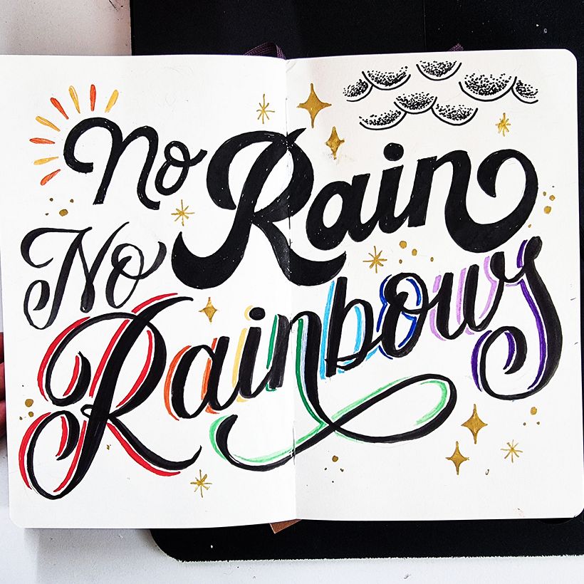 Mi proyecto del curso: Cuaderno tipográfico con lettering manual 3