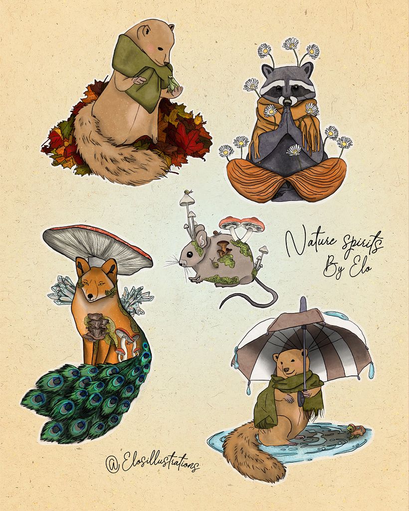 My project for course: Illustration of Adorable Characters Inspired by Nature 2