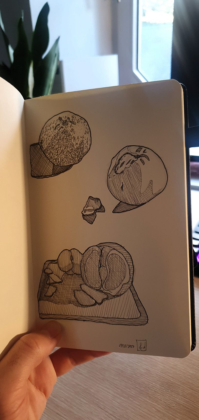 A clementine during my meal... it was tasty