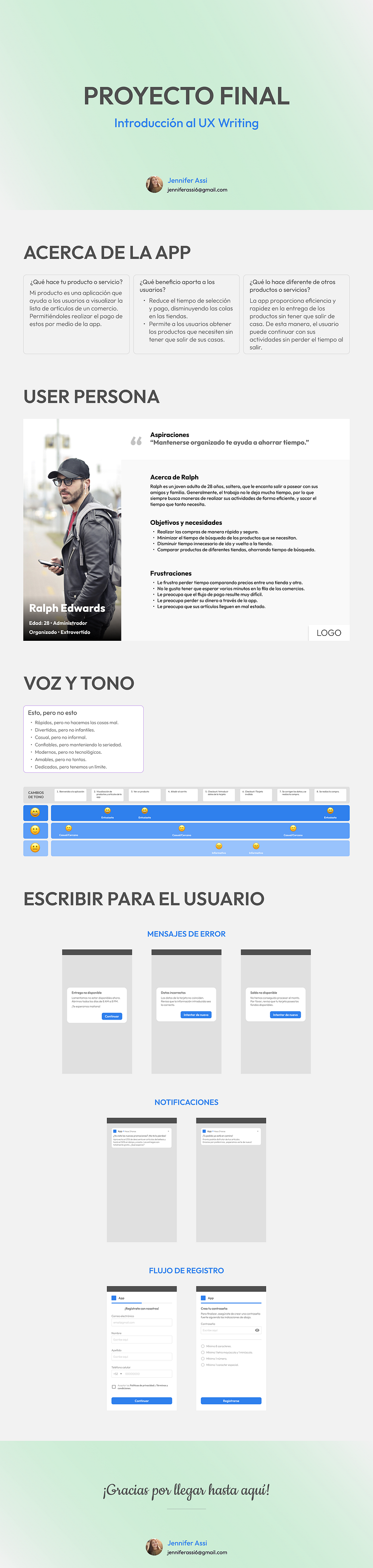 Mi proyecto del curso: Introducción al UX Writing 3