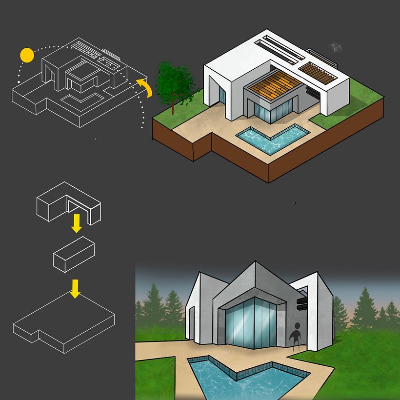 Mi proyecto del curso: Sketching arquitectónico y artístico con Procreate 3