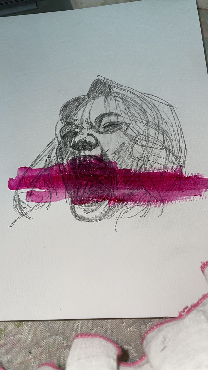 Artes à lápis e acrílico  3