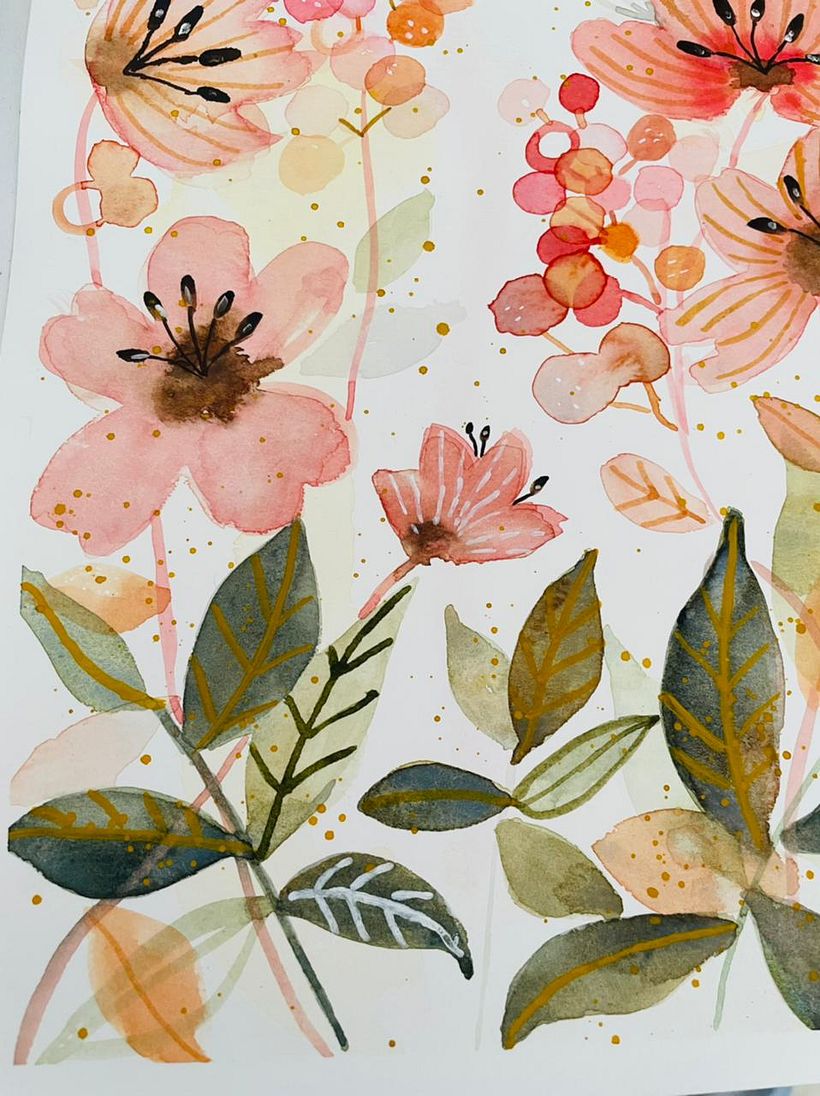 Meu projeto do curso: Aquarela floral: conecte-se com a natureza 3