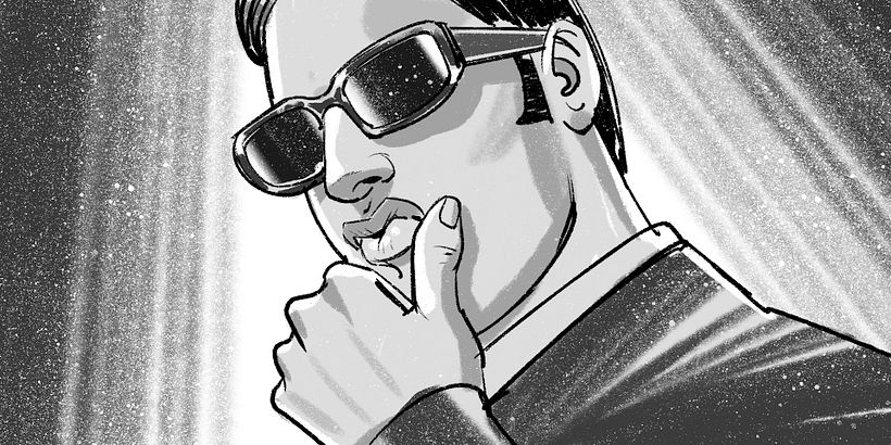 Davis Lisboa, "YouTube", 2023, Procreate, 1476 x 831 px, Mr. Goldwind, Madrid, España | Spain