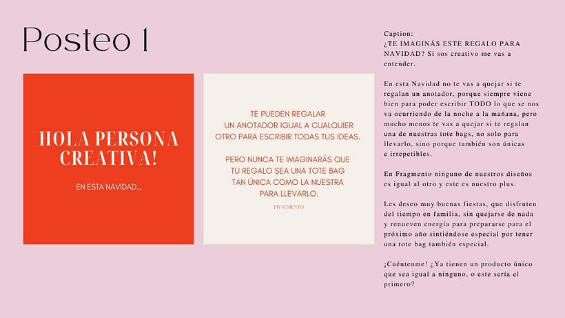 My project for course: Social Media Content Creation for FragmentoToteBags 13