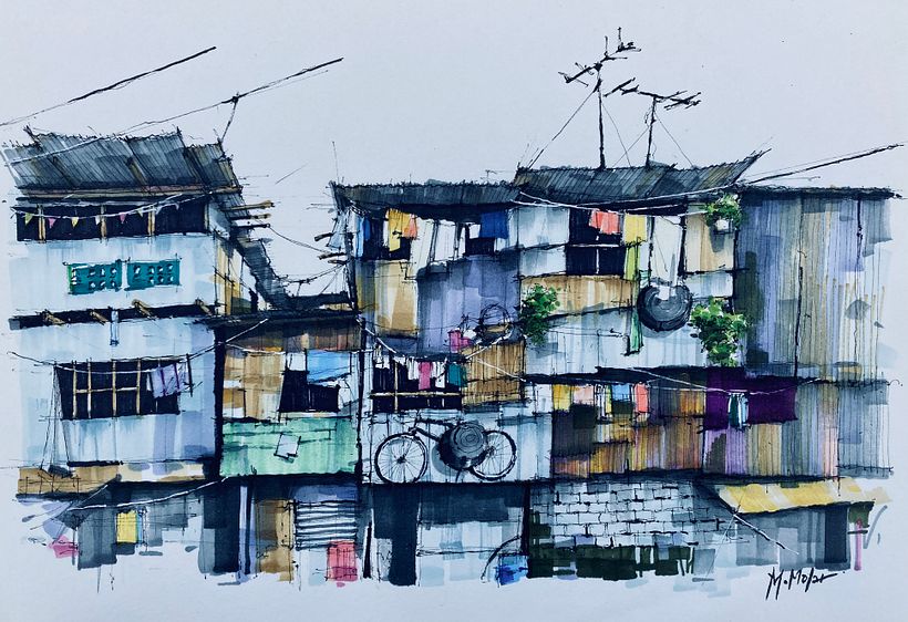 My project for course: Expressive Architectural Sketching with Colored Markers 5