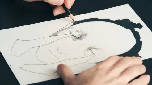 Drawing tutorial: how to use the chiaroscuro technique to draw a picture 6