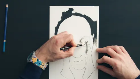 Drawing tutorial: how to use the chiaroscuro technique to draw a picture 9