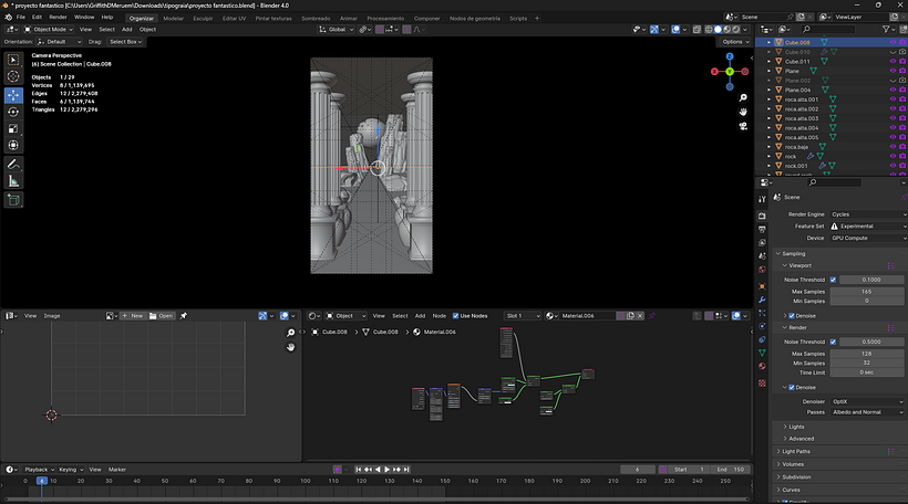 Mi proyecto del curso: Ilustración fantástica 3D con Blender 1