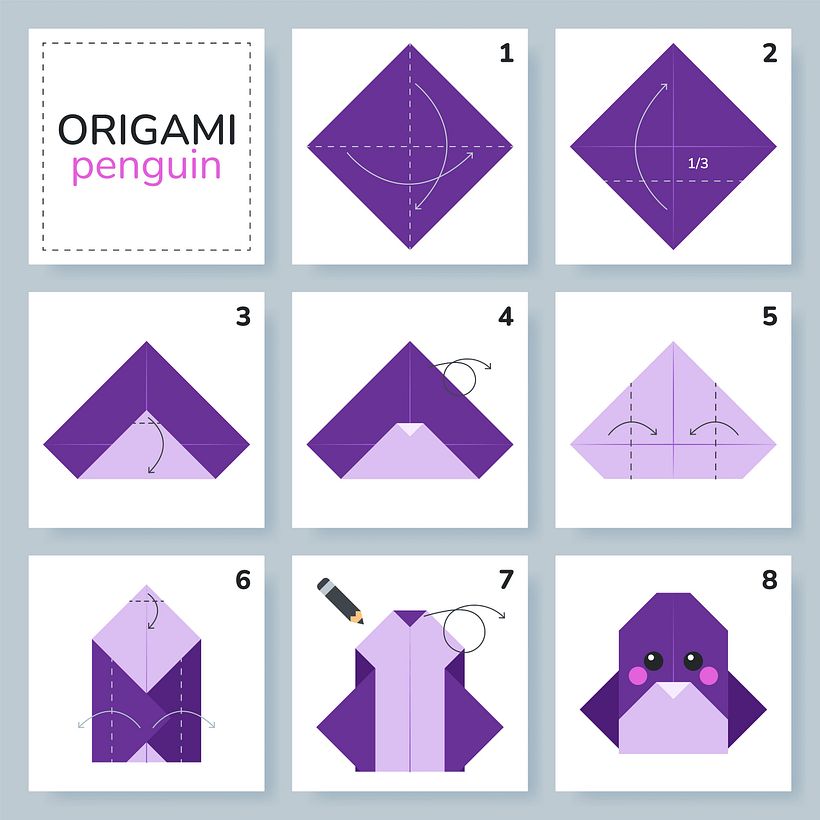 Cómo hacer un cerdo de origami