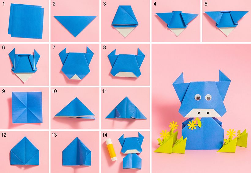 Cómo hacer un toro de origami