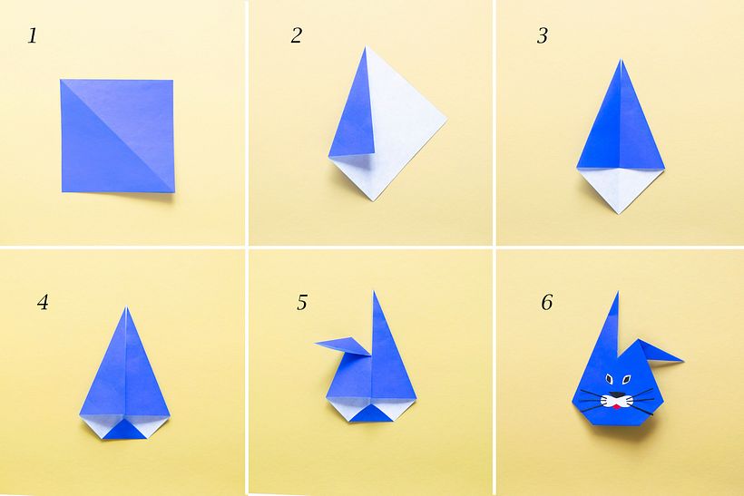 Cómo hacer un conejo en origami