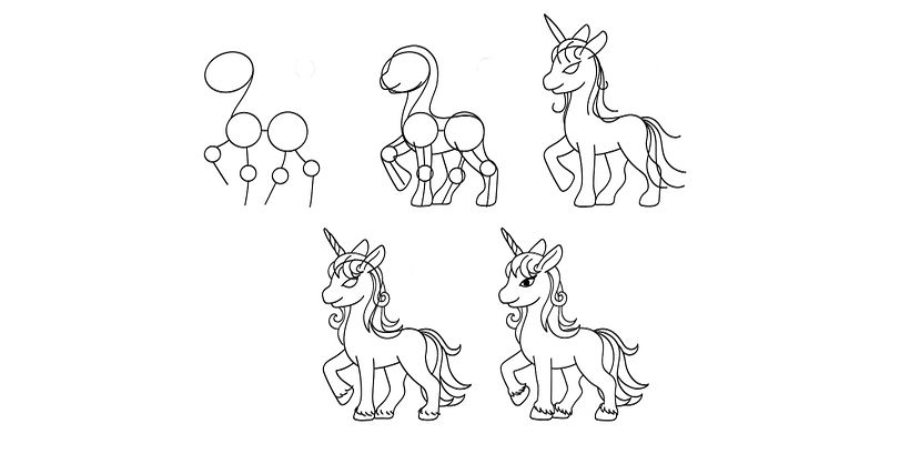 Easy Drawing Ideas for Kids: Unicorn