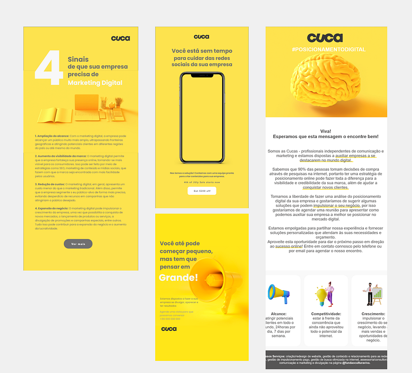 Meu projeto do curso: Design de template para newsletter com Adobe XD e Canva - Gestión del diseño