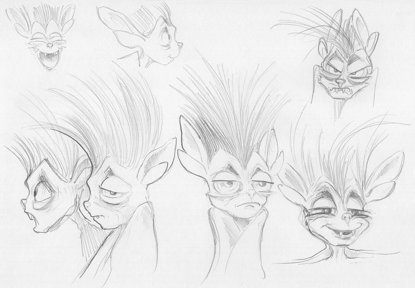 The bat, basic idea: something from Dracula & punk hair