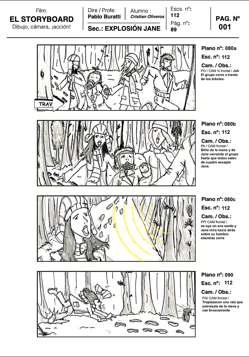 Mi proyecto del curso: Ilustración de storyboards para cine y publicidad 1