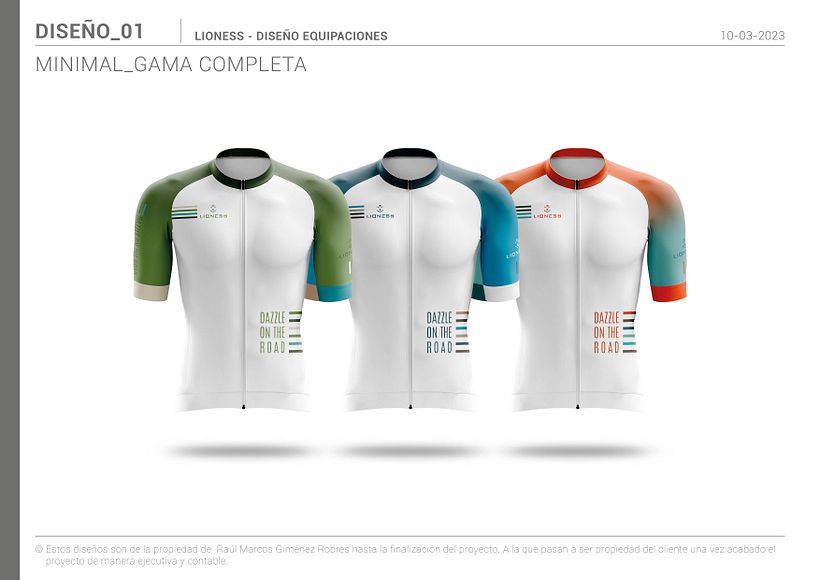Lioness Cycling, diseño de colección 2023. Diseño "Minimal"