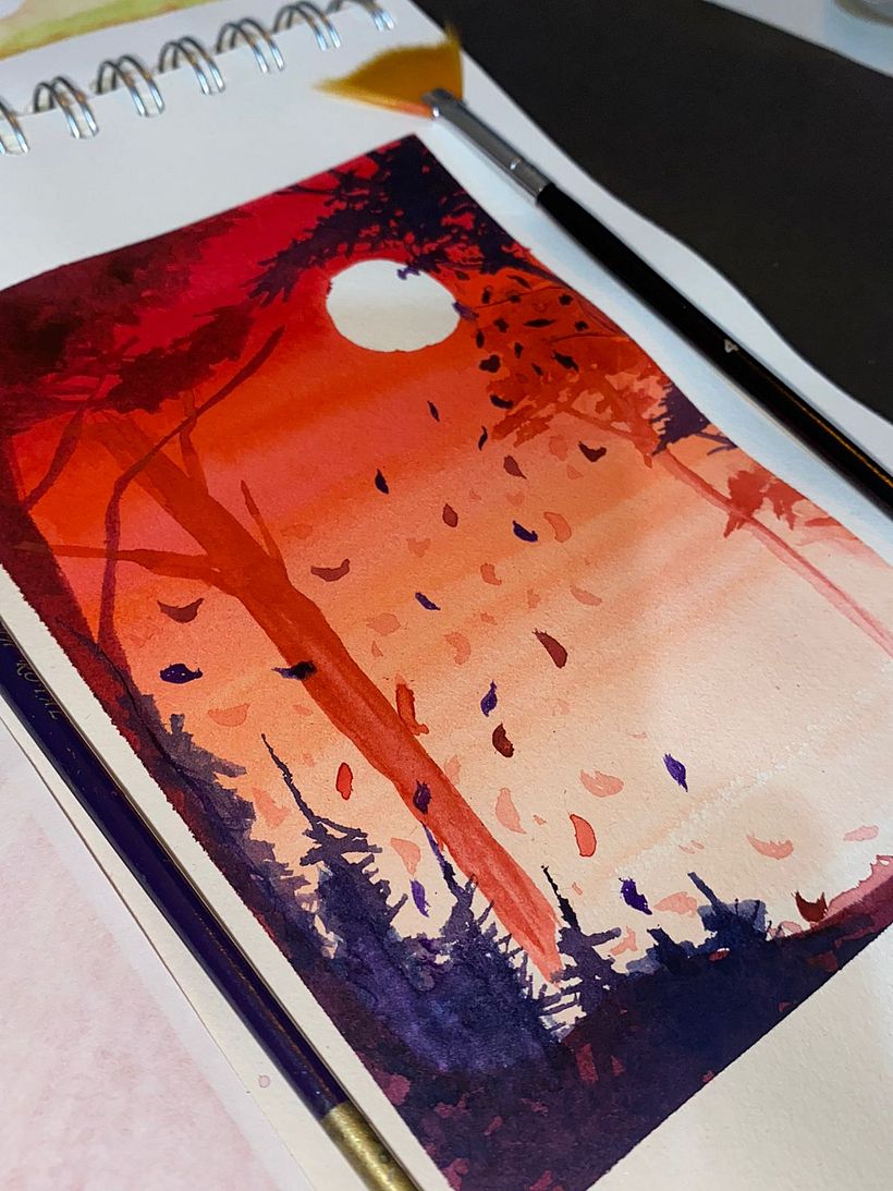 My project for course: Coloring with Watercolor: Discover Your Chromatic Character 2