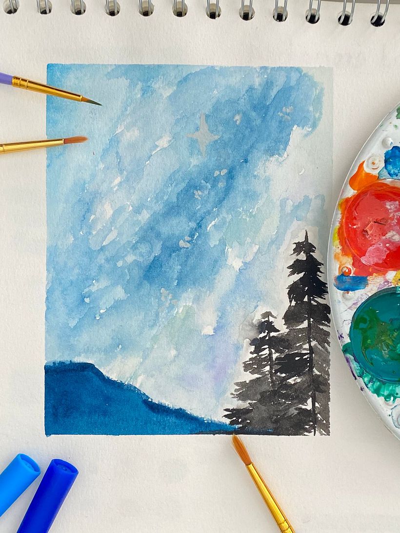My project for course: Coloring with Watercolor: Discover Your Chromatic Character 1
