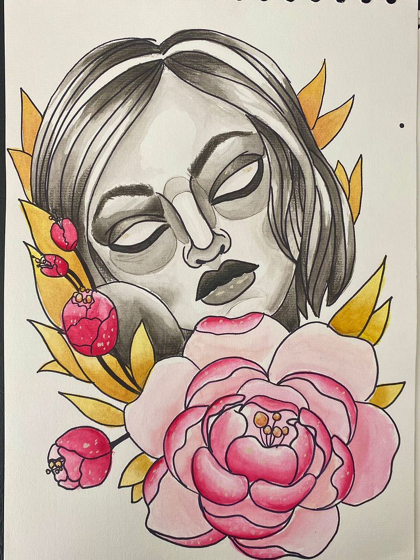 My project for course: Coloring with Watercolor: Discover Your Chromatic Character 4