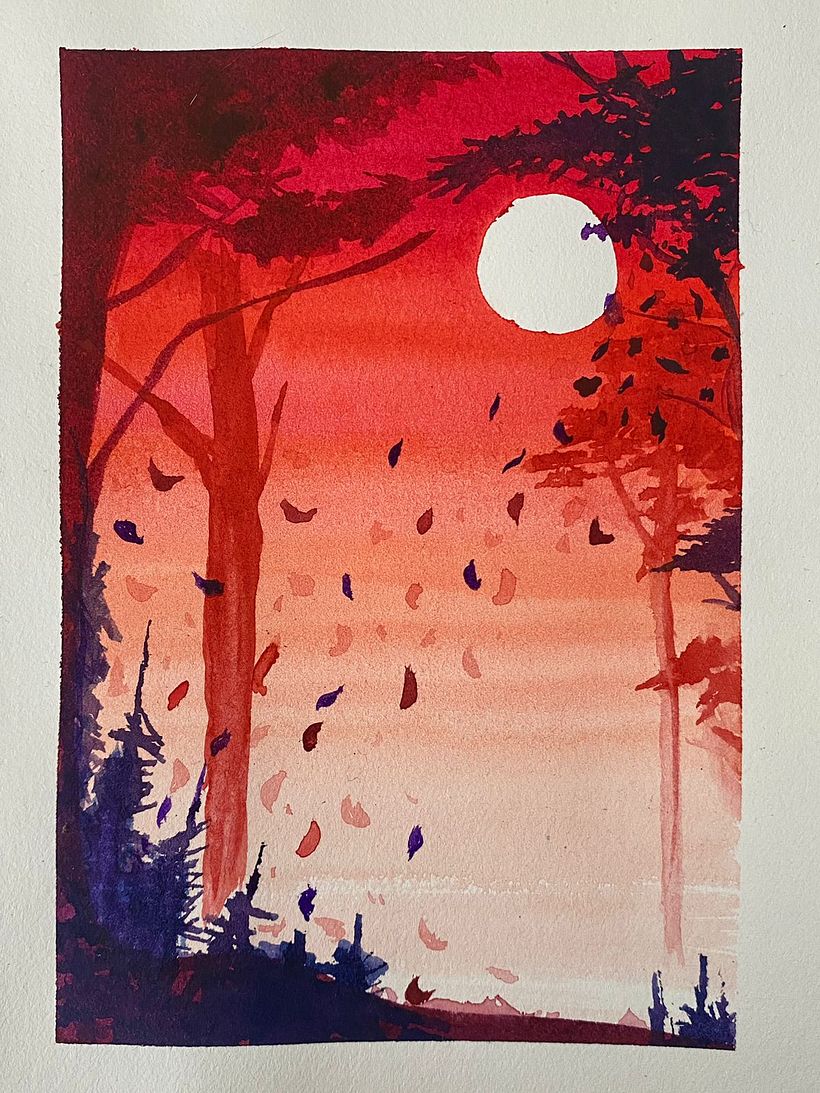 My project for course: Coloring with Watercolor: Discover Your Chromatic Character 1