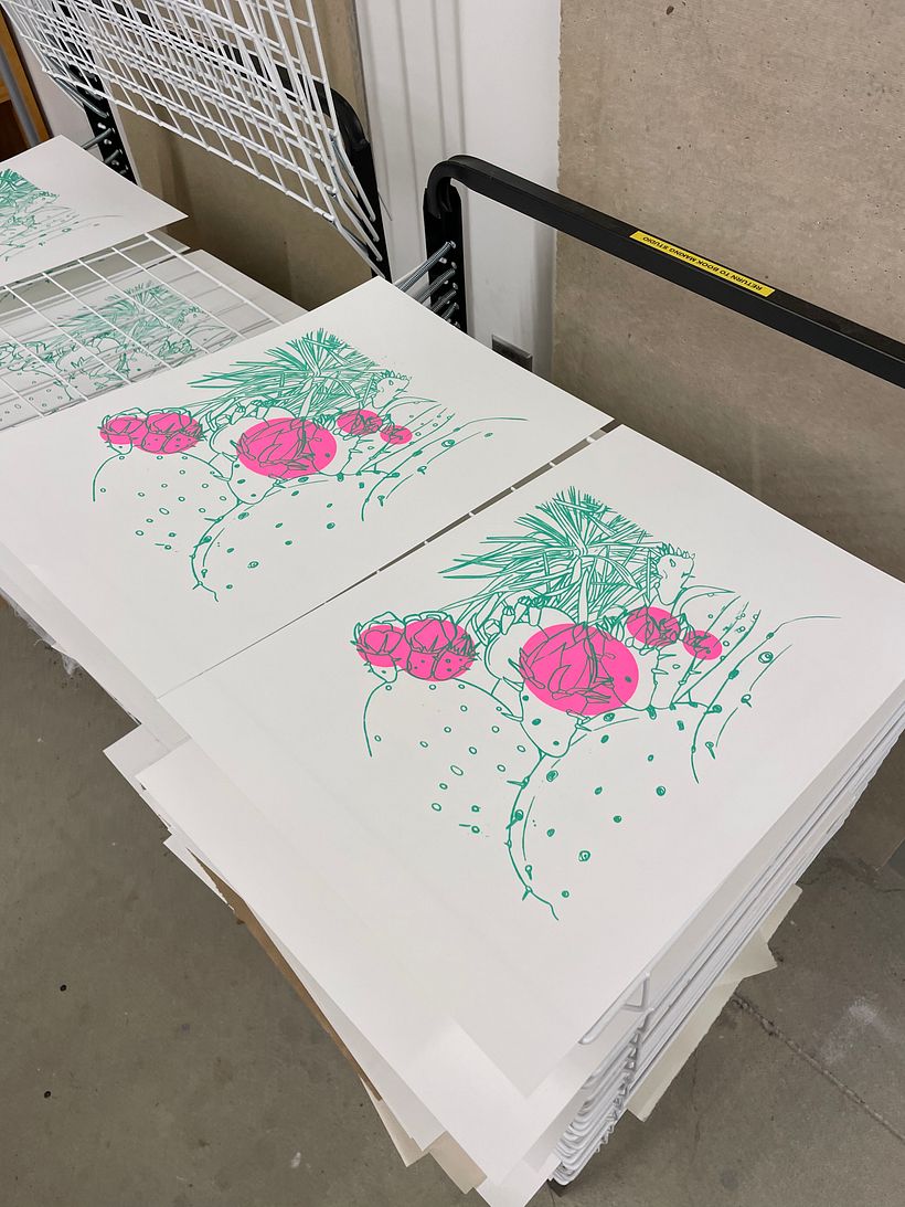 Cactus Screen Print 3