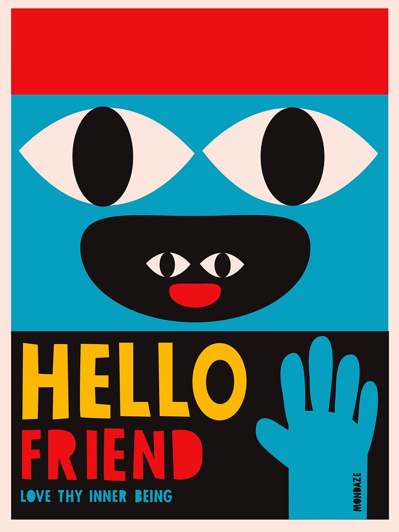 Playful Record-Head Mascot Illustration - Art Direction