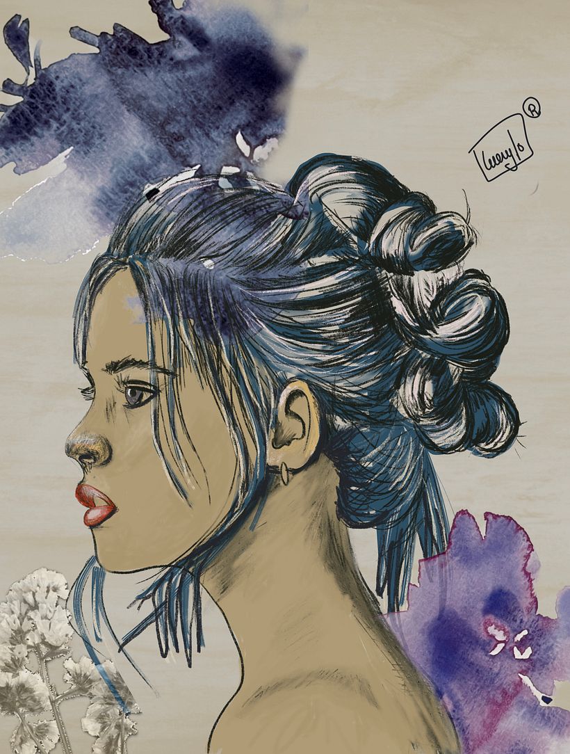 Mi proyecto del curso: Retrato ilustrado con Procreate 3