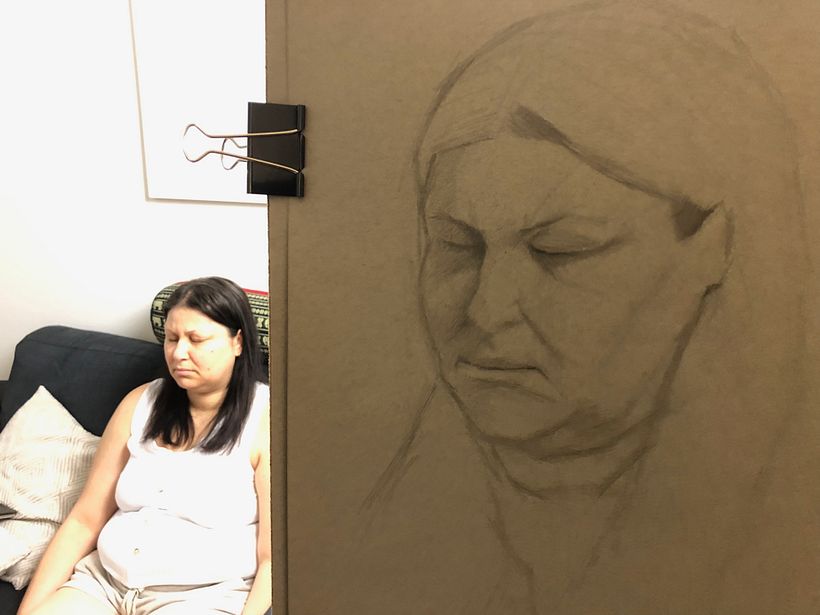 My project for course: Graphite Drawing Techniques for Planar Portraiture 9