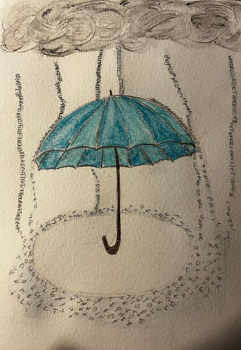 in need of an umbrella