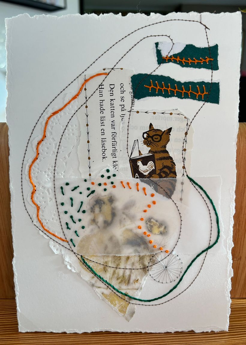 Mijn project van de cursus: Experimentele borduurtechnieken op papier 4